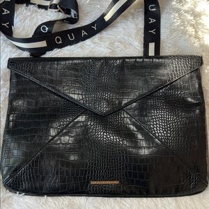 Quay Australia Black Laptop Bag Crossbody